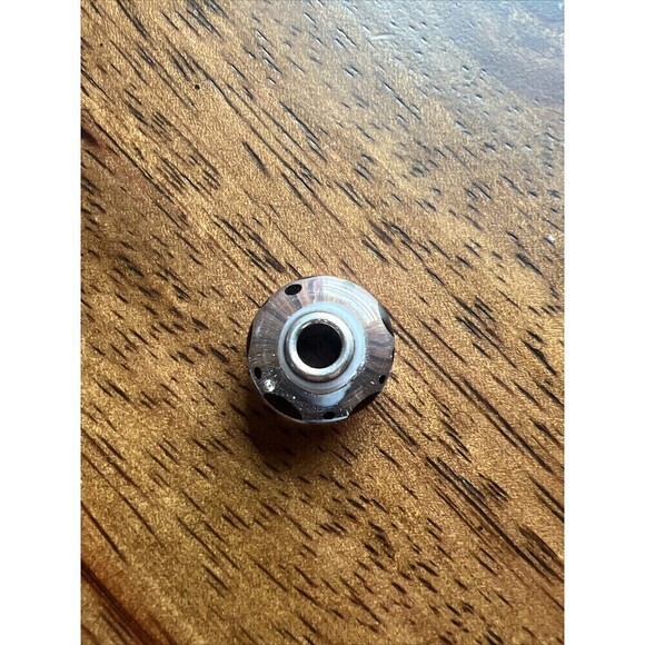 Trollbeads 925 Glass Clear White With Black Dots Single Bead Charm - Picture 3 of 5